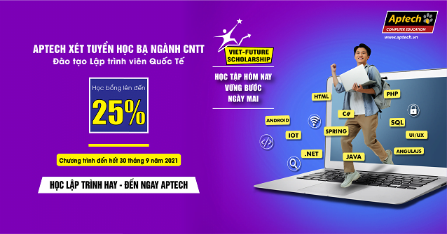 Read more about the article HANOI – APTECH THÔNG BÁO: LỊCH TUYỂN SINH THÁNG 9/2021