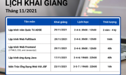 Hanoi Aptech thông báo lịch tuyển sinh tháng 11/2021