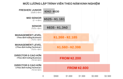 Mức Lương Của Các Vị Trí Lập Trình Viên Trong Năm 2021