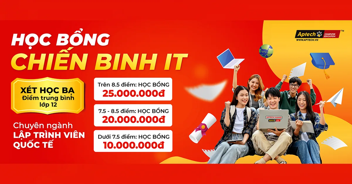 Aptech-Hanoi tuyển sinh ngành Lập Trình Viên Quốc Tế 2024-2025